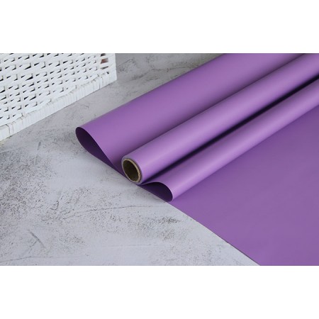 Пленка пудровая Satin 60см*10м - Темная сирень