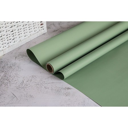 Пленка пудровая Satin 60см*10м - Хаки