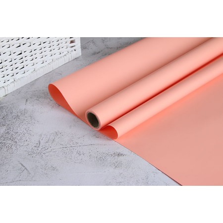 Пленка пудровая Satin 60см*10м - Нежный персик