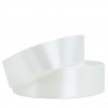 Лента атласная 10мм*25ярд - Белый теплый
