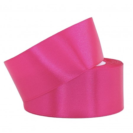 Лента атласная 40мм*25ярд - Розовая камелия