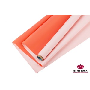 Упаковка "DUOMATT" 50см*10м - Нежно-розовый / Коралл
