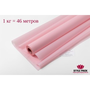 Пленка Матовая Фрост 60см*1кг/46м, Розовая