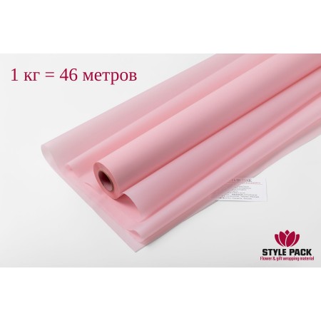 Пленка Матовая Фрост 60см*1кг/46м, Розовая