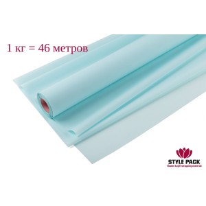 Пленка Матовая Фрост 60см*1кг/46м, Голубая