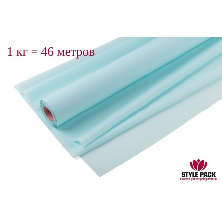 Пленка Матовая Фрост 60см*1кг/46м, Голубая