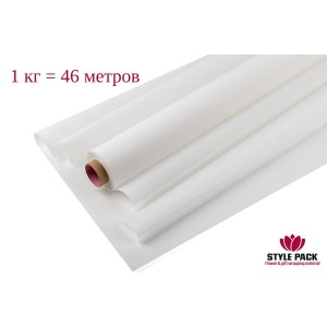Пленка Матовая Фрост 60см*1кг/46м, Белая