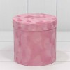 Коробка цилиндр "Бархатный" 16*15см Розовый