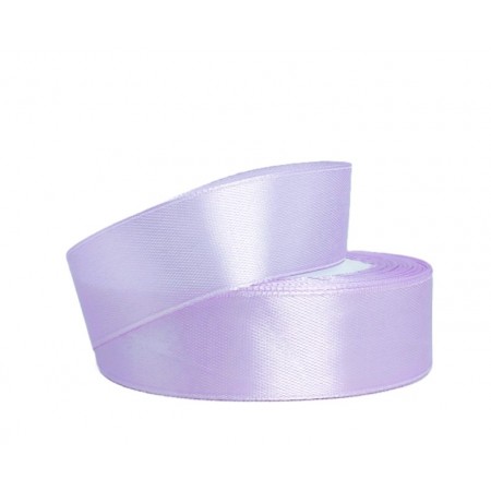 Лента атласная 10мм*25ярд - Сирень пастель