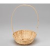 Корзина плетеная (бамбук) цвет натуральный D19xH5/31 см