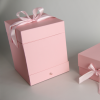 Коробка квадратная с отделение Пыльно-розовая