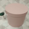 Коробка шляпная с крышкой 40 см Пыльно розовая