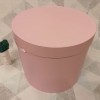 Коробка шляпная с крышкой 40 см Нежно-розовая
