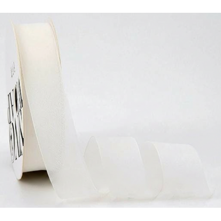 Лента декоративная "Грезы" 25мм*15ярд белый