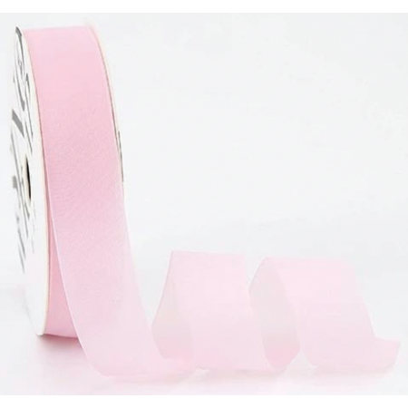 Лента декоративная "Грезы" 25мм*15ярд светло розовый