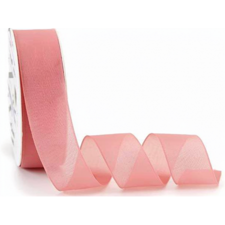 Лента декоративная "Грезы" 25мм*15ярд розовый