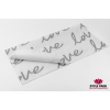 Пленка листовая "LOVE" 58*58см, 10шт. - Белый