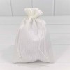 Мешочки из искусственного льна 14*20 Белый
