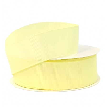 Лента репсовая 25мм*25ярд - Желтый пастель