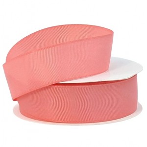 Лента репсовая 25мм*25ярд - Коралловый пастель