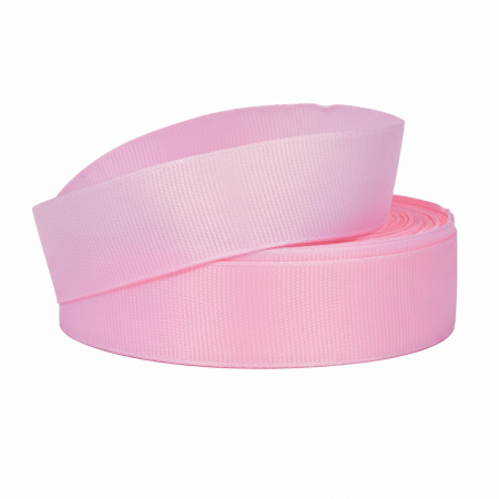 Лента репсовая 25мм*25ярд - Розовая пастель