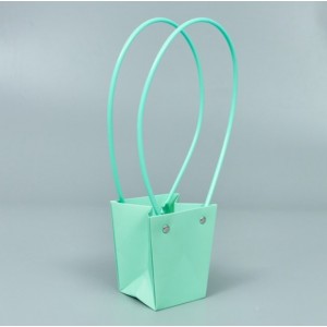 Сумочка для цветов 9х6,5х10 см, Ментол