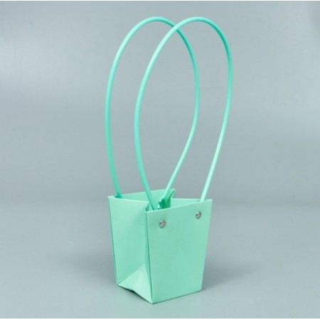 Сумочка для цветов 9х6,5х10 см, Ментол