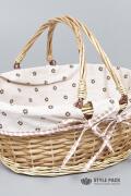 Корзина из ивы 40*32*17, овал, натуральный
