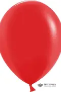 Шар (12''/30 см), Красный, пастель, 100 шт.