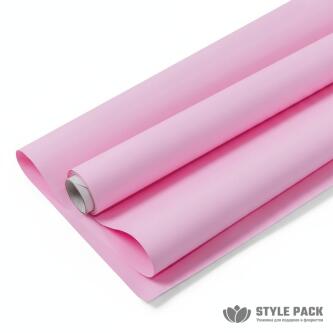 Плёнка "Satin MAX" 60см*10м*65мкм, розовый флокс
