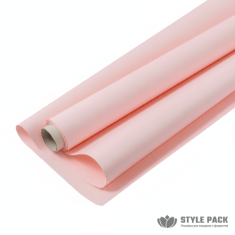 Плёнка "Satin MAX" 60см*10м*65мкм, нежно-розовый