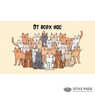 Конверты для денег, От всех нас (котики),