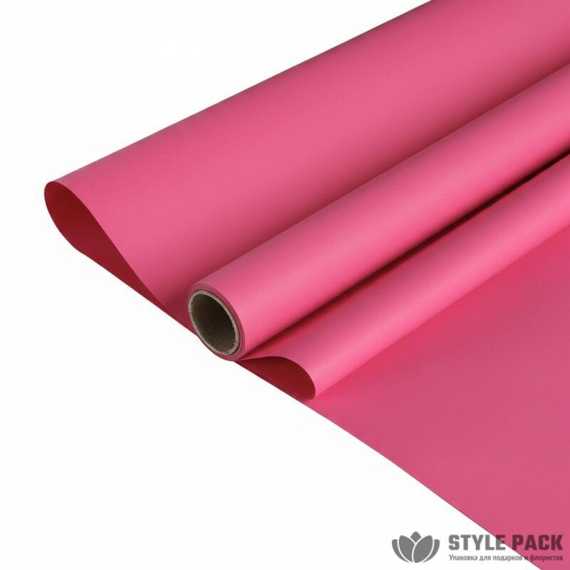 Плёнка "Satin MAX" 60см*10м*65мкм, малиновый