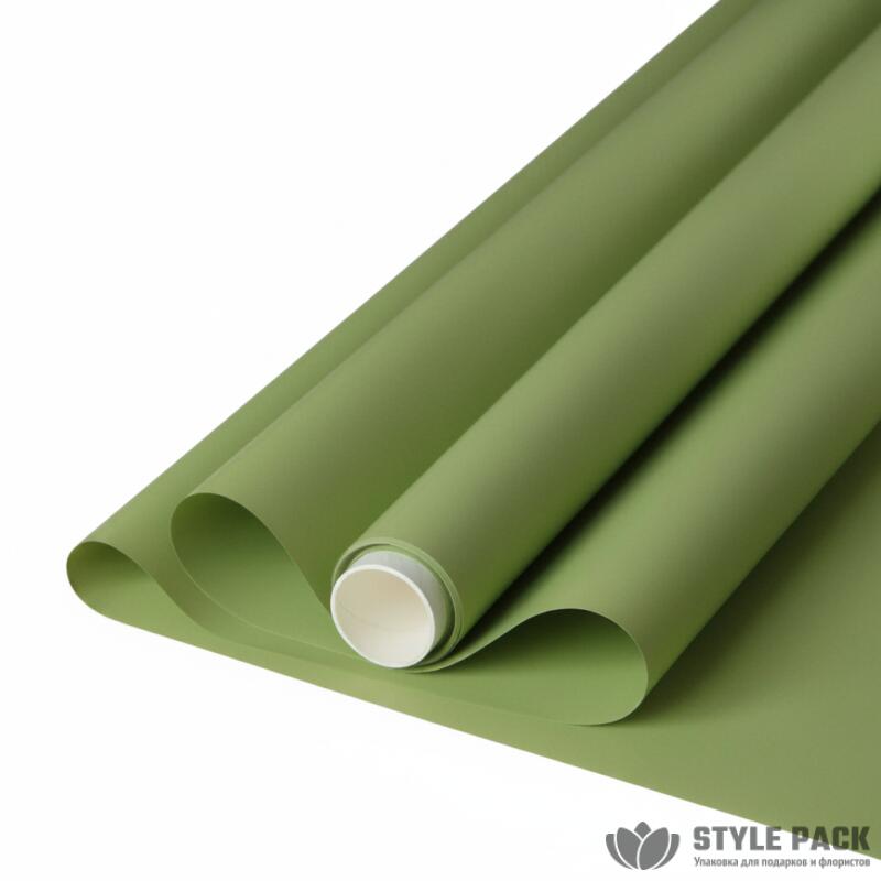 Плёнка "Satin MAX" 60см*10м*65мкм, оливковый