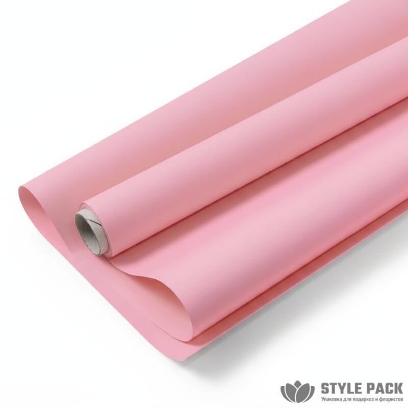 Плёнка "Satin MAX" 60см*10м*65мкм, розовый
