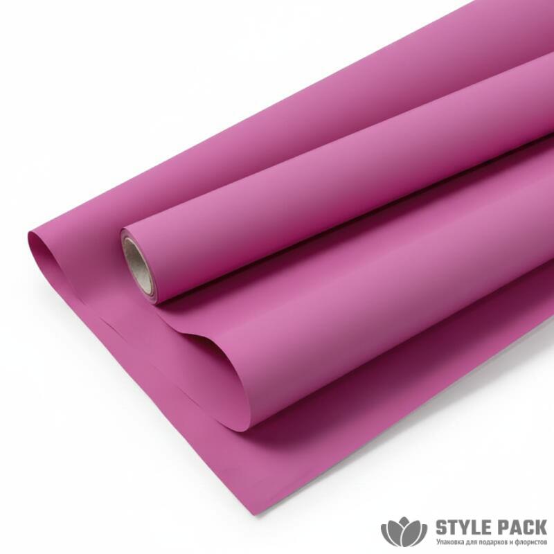 Плёнка "Satin MAX" 60см*10м*65мкм, фуксия